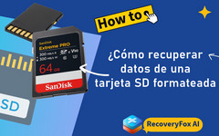 Recuperar una tarjeta SD formateada