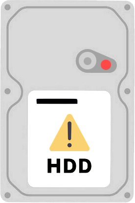 Desconecte el HDD de la alimentación por daño físico