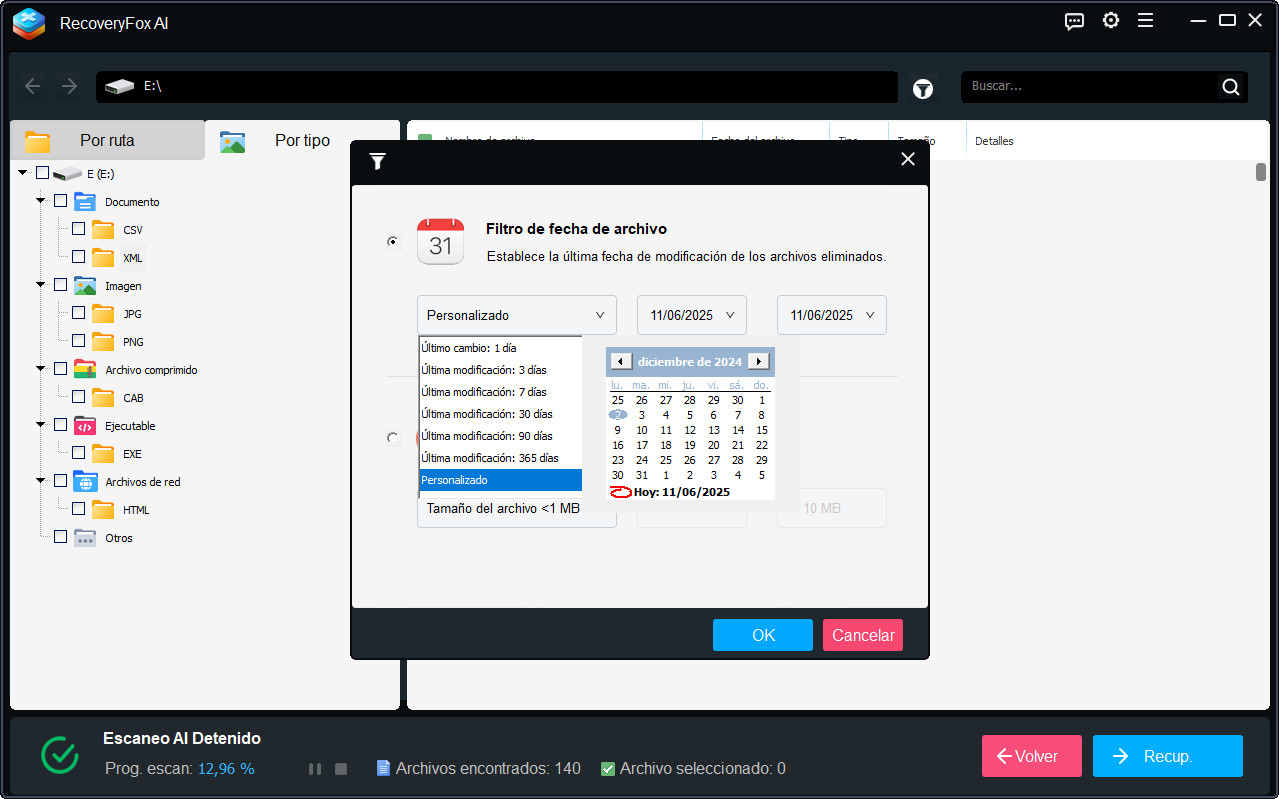Filtrar Archivos por Fecha de Modificación
