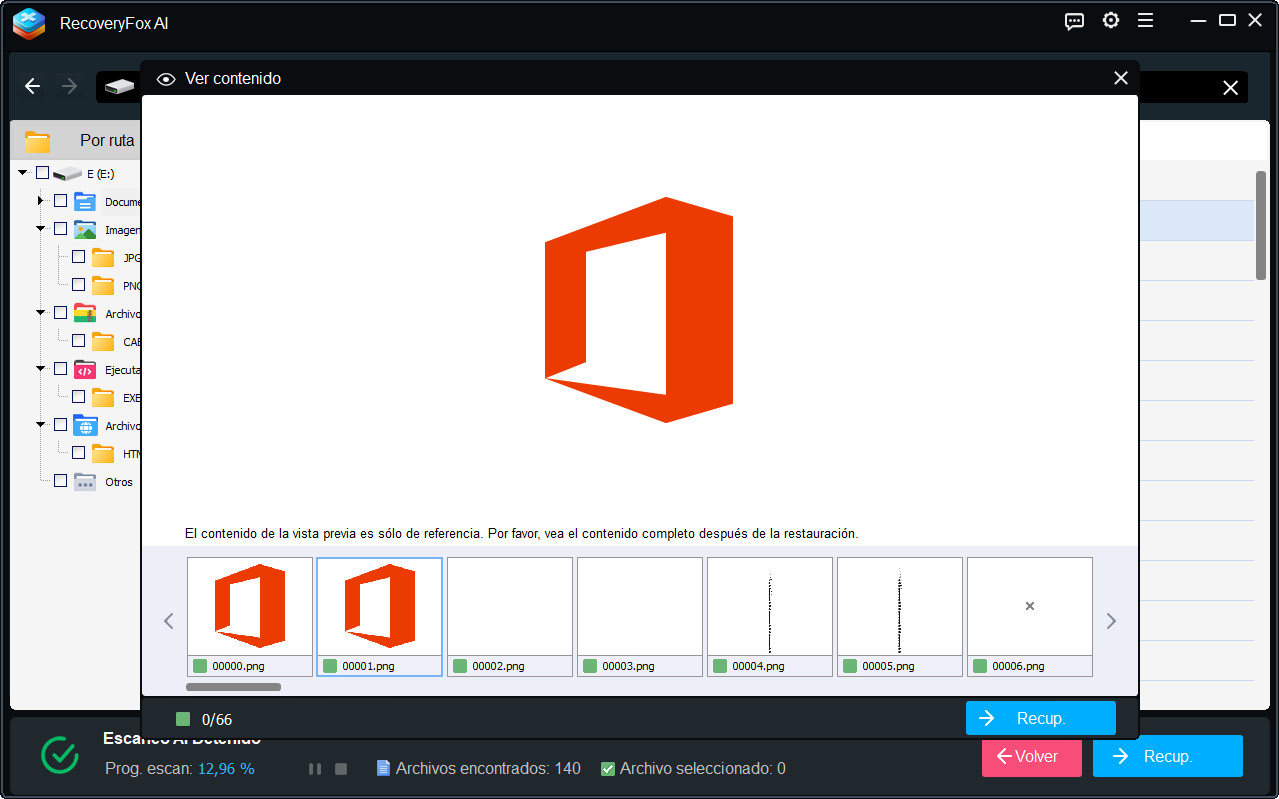 vista previa de fotos