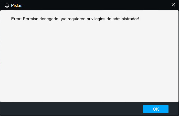 Error de administrador de RecoveryFox AI