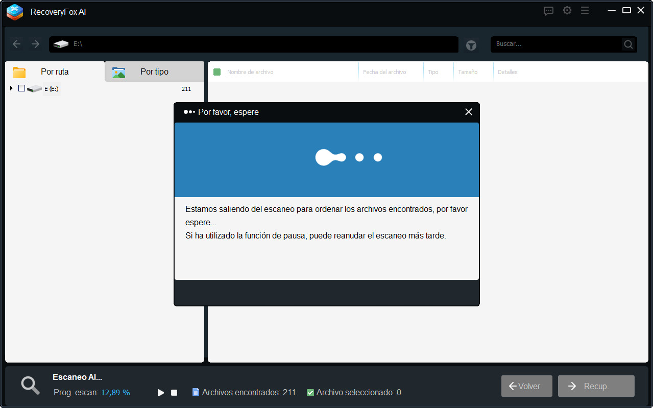 Pausar para previsualizar en lugar de detener