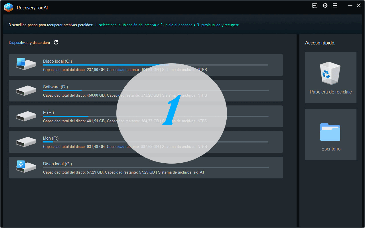 3 Pasos para recuperar tus archivos