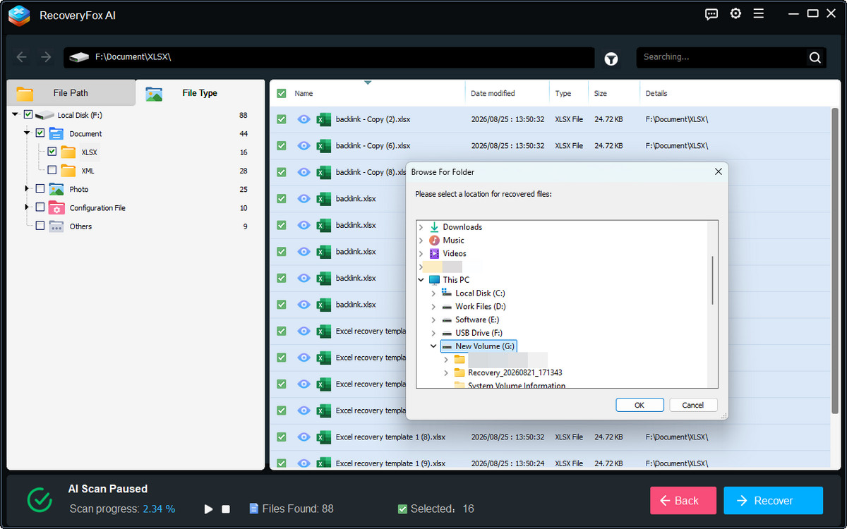 Recuperar y guardar archivos de Excel
