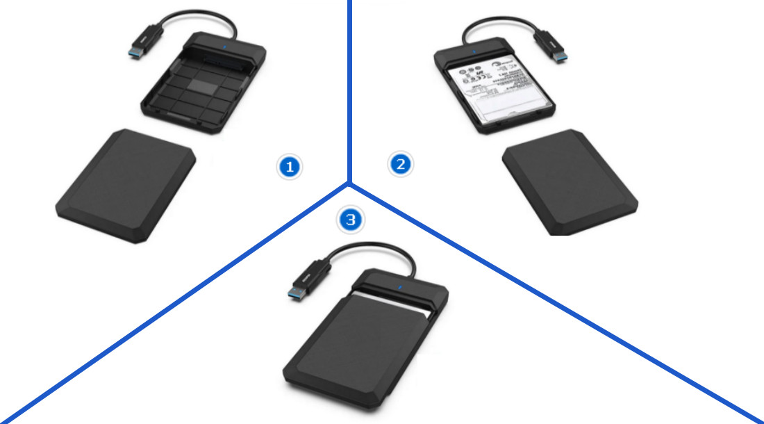 Conectar la Carcasa HDD SATA a la PC